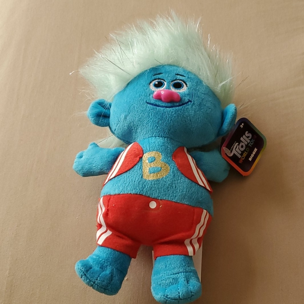 TROLLS WORLD TOUR BIGGIE 8" plush